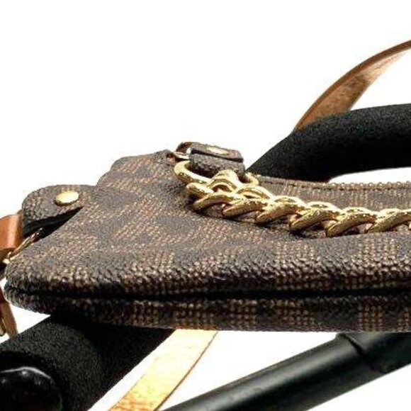 Michael Kors Monogram Logo Brown Belt Bag - Picture 7 of 8